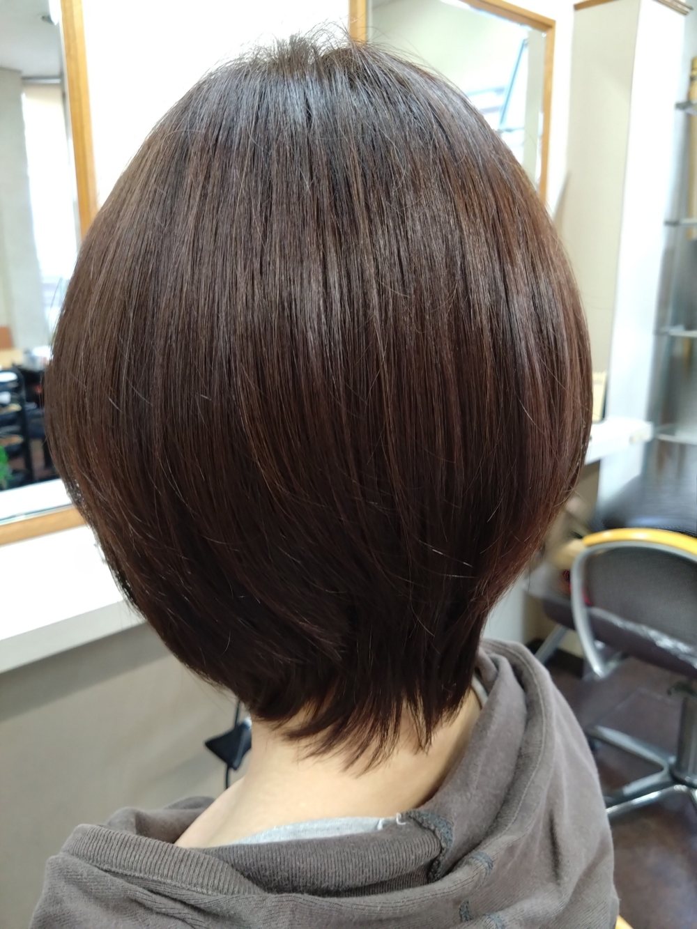 仕上がりのヘアスタイル